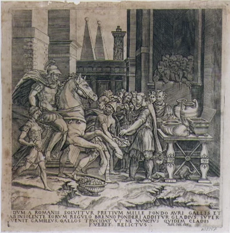 Brenno getta la spada sulla bilancia - Museo di Capodimonte, Napoli